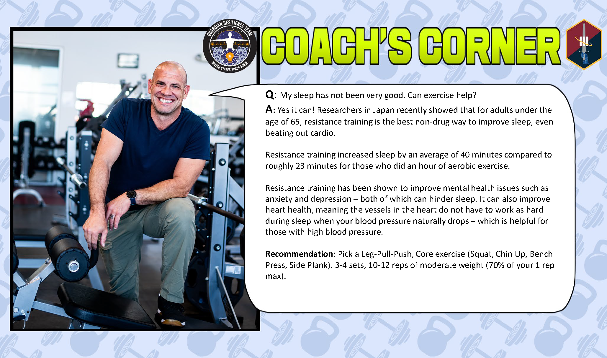 Coach's Corner