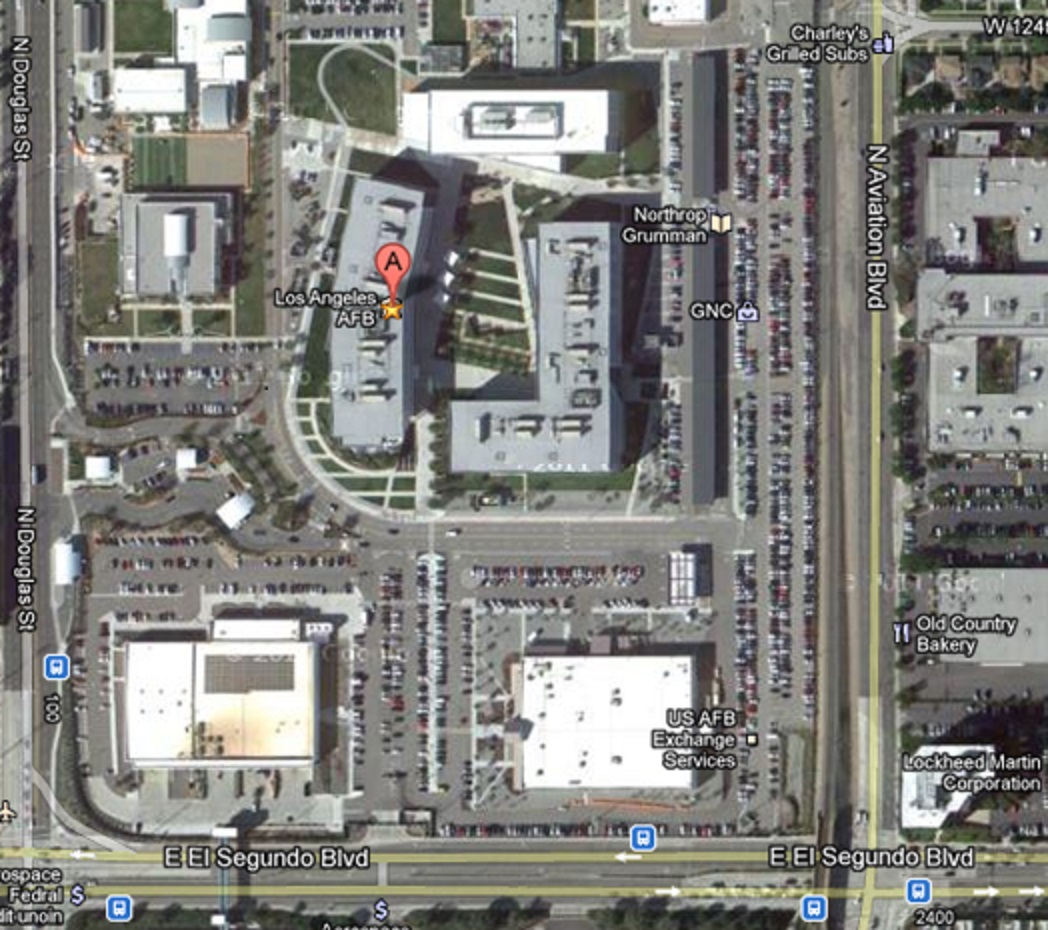 los angeles air force base map